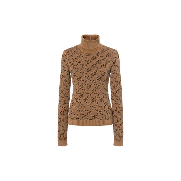 FENDI FENDI Sweaters Women's Coffee Turtleneck Moderate Other