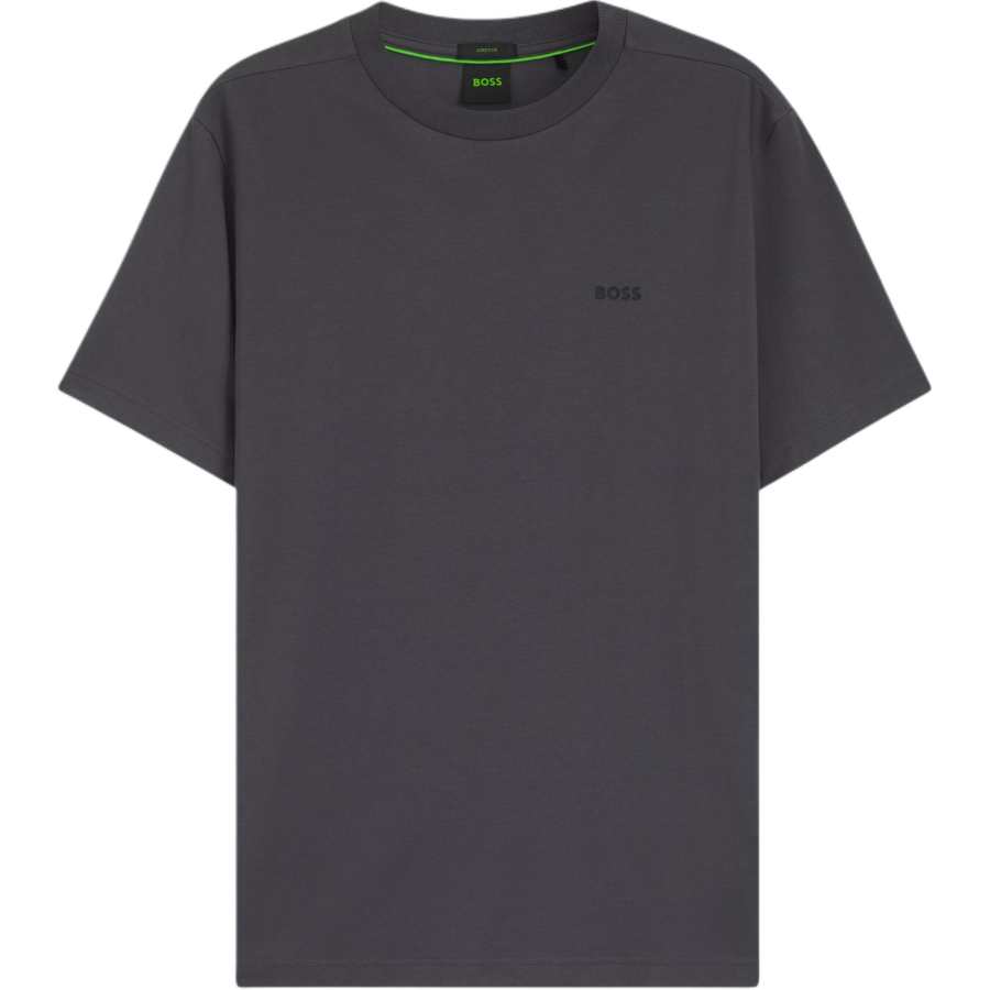HUGO BOSS T Shirts Men's Dark Gray Crew Neck Moderate Straight Fit