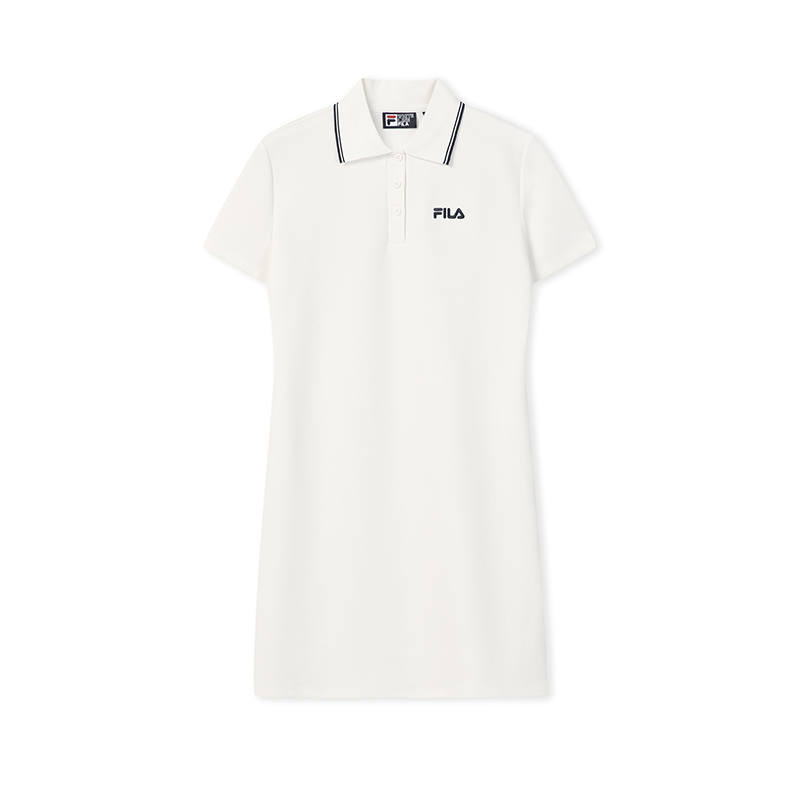 FILA ORIGINALE Short Sleeved Dress Women's Cloud White