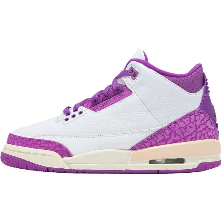 Jordan Jordan Air Jordan 3 Low top Basketball Shoes White/Purple Unisex