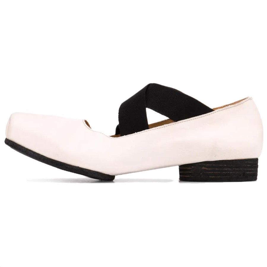 UMA WANG Leather Casual Shoes 3cm Women's White