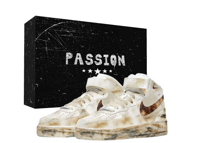 Nike Nike Air Force 1 Rusty Rebirth Slip Resistant Slip Resistant Mid top Skateboard Shoes Men's Umber