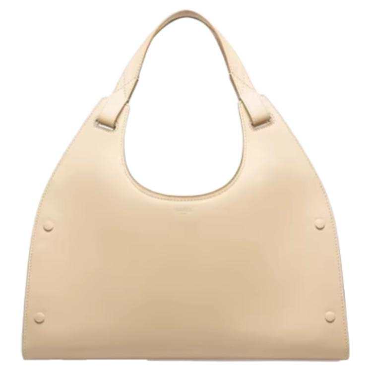BALLY Calfskin Handbag Women's Beige