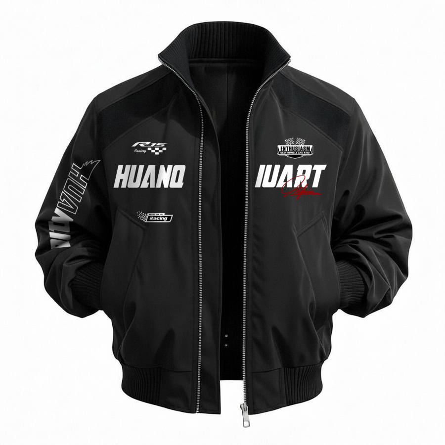 HUANQIU Jackets Unisex Stand Collar Moderate