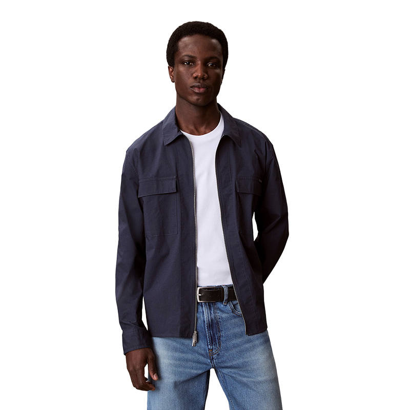 Calvin Klein Jackets Men's CCI Ink Blue Lapel Moderate Other