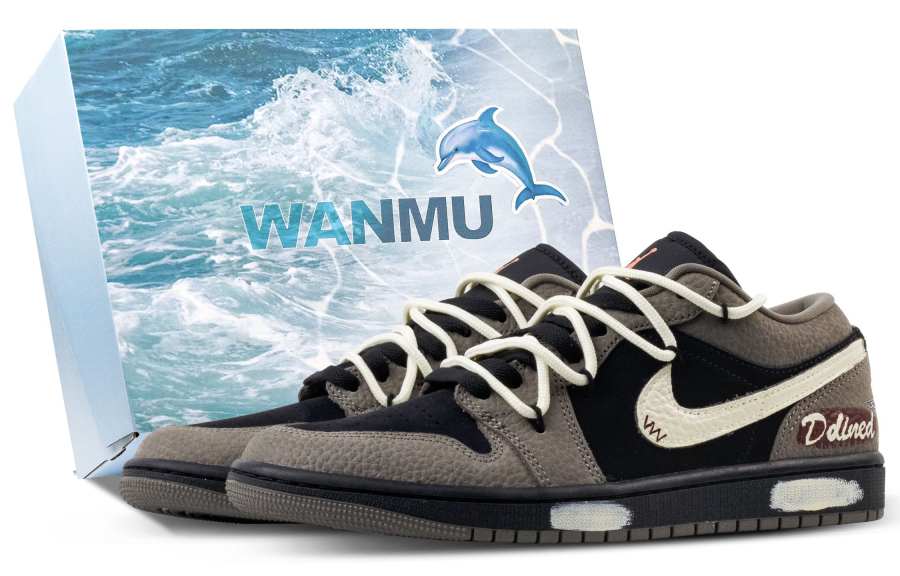Jordan Jordan Air Jordan 1 Mocha Graffiti Abrasion Resistant Balance Abrasion Resistant Balance Low top