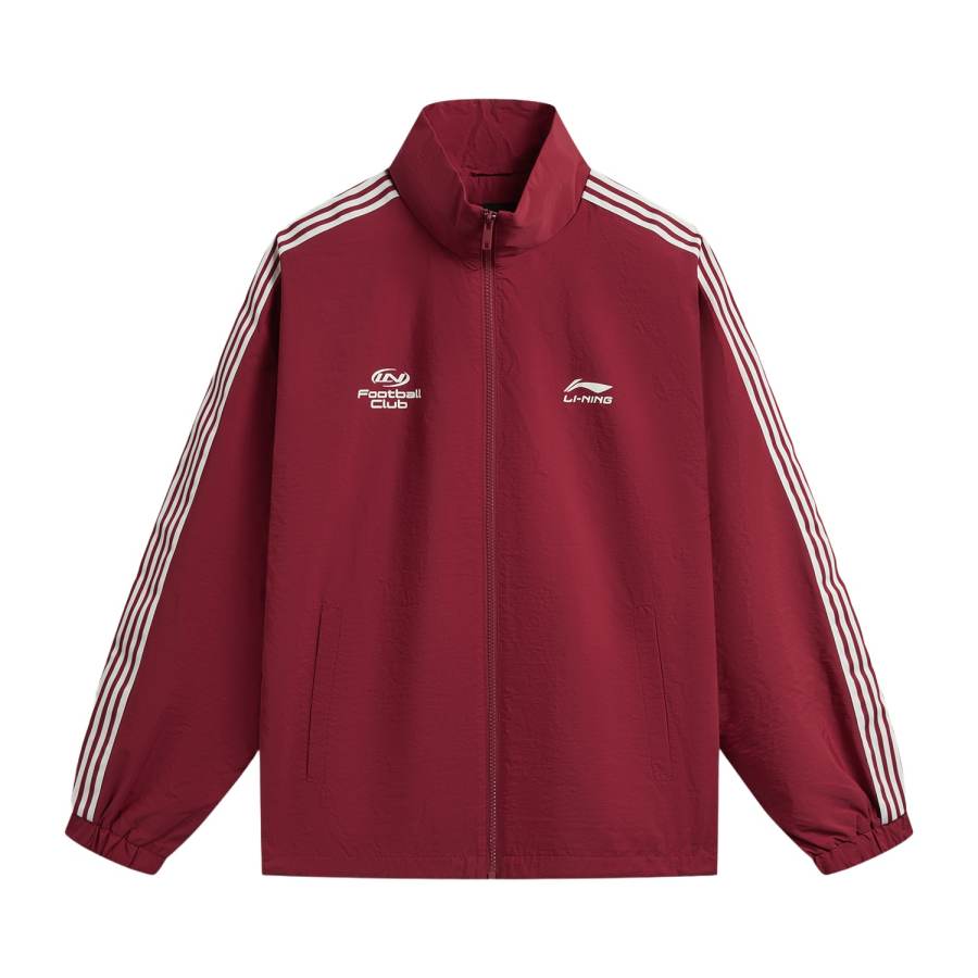 Li-Ning Li Ning Sports Life Collection Trench Coat Unisex Dark Berry Red