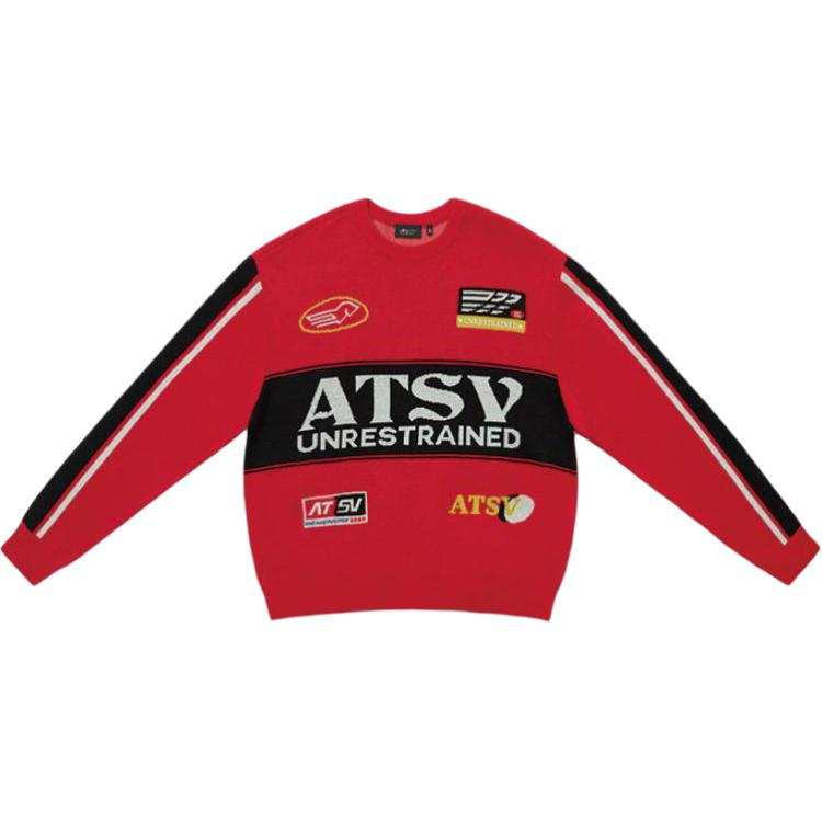 ANTA Sweaters Unisex Red Lotus Flower Crew Neck Moderate Other