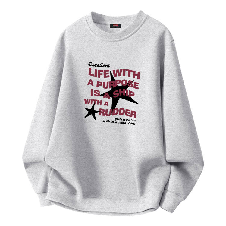 BALENO Sweatshirts Women's Crew Neck Moderate Heavyweight