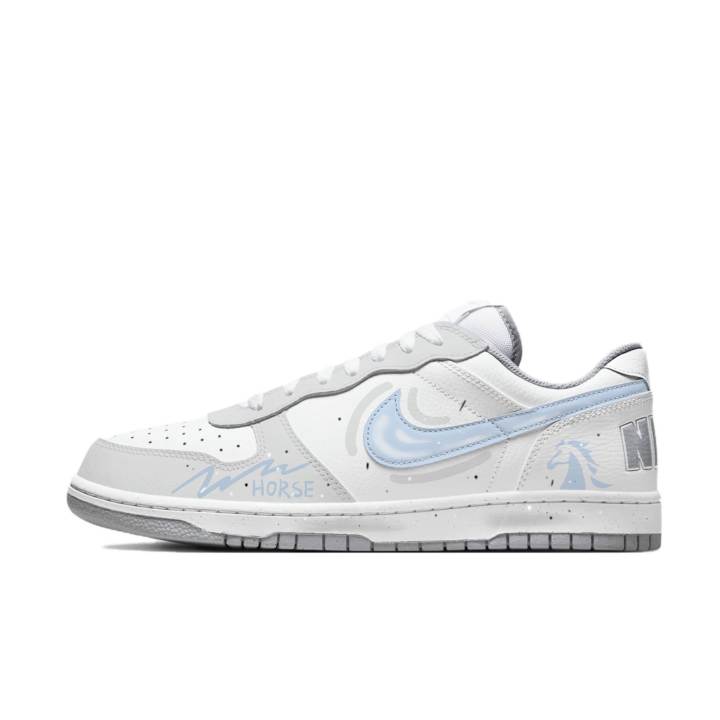 Nike Nike Big Galloping With The Clouds Abrasion Resistant Breathable Abrasion Resistant Breathable Low top Skateboard Shoes