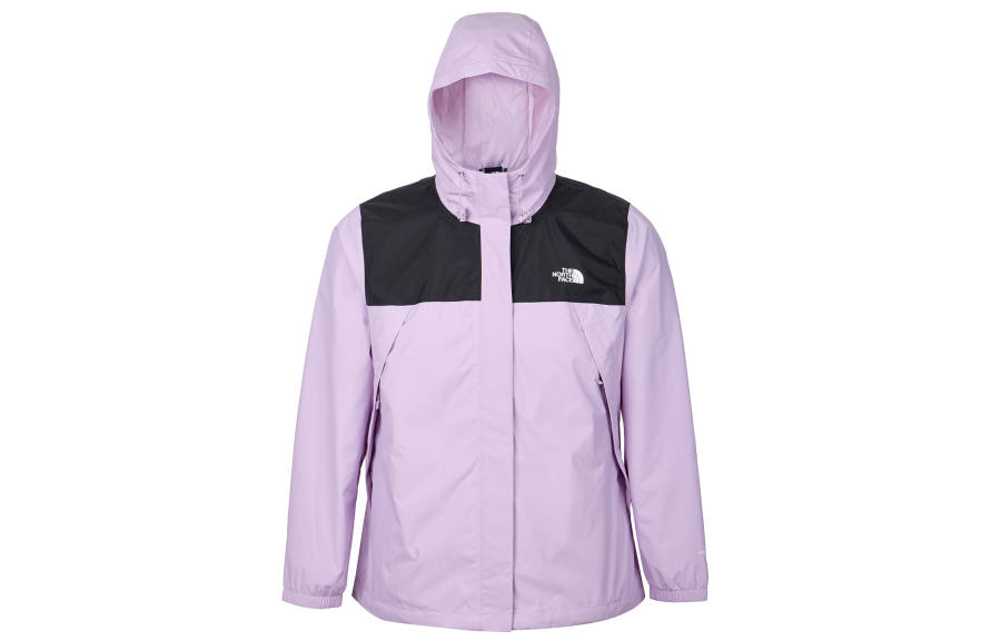 The North Face hooded colour-block jacket