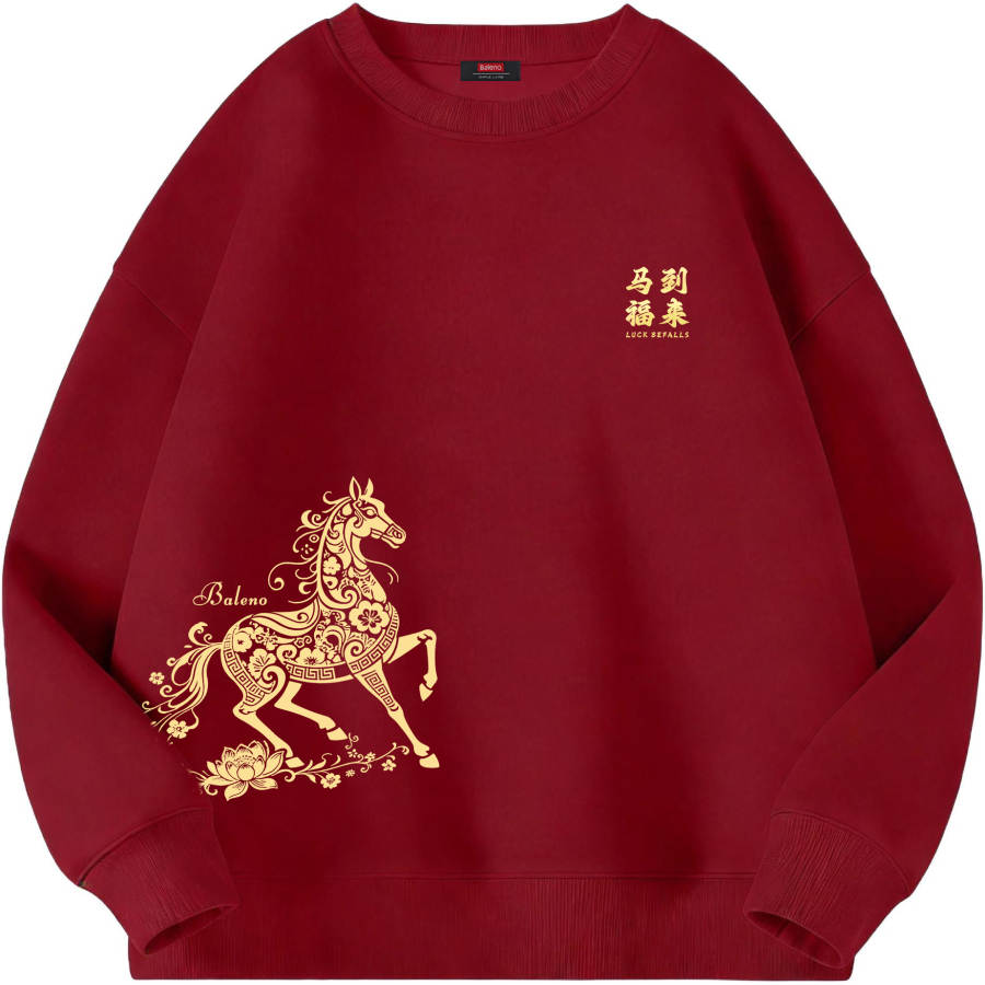BALENO Sweatshirts Women's Crew Neck Moderate Heavyweight