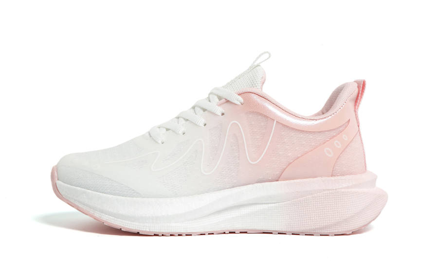 HUANQIU City Commuting Sprint Long Distance Running Shoes Women's White Pink