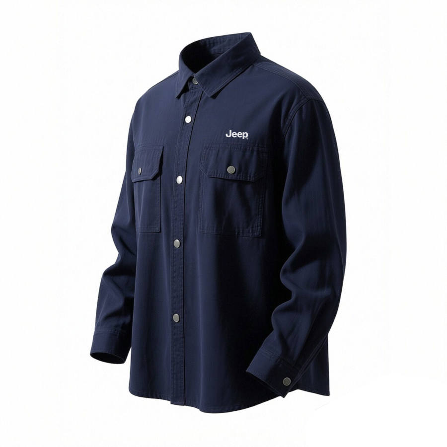 Jeep Jeep Shirts Unisex Lapel Moderate Workwear
