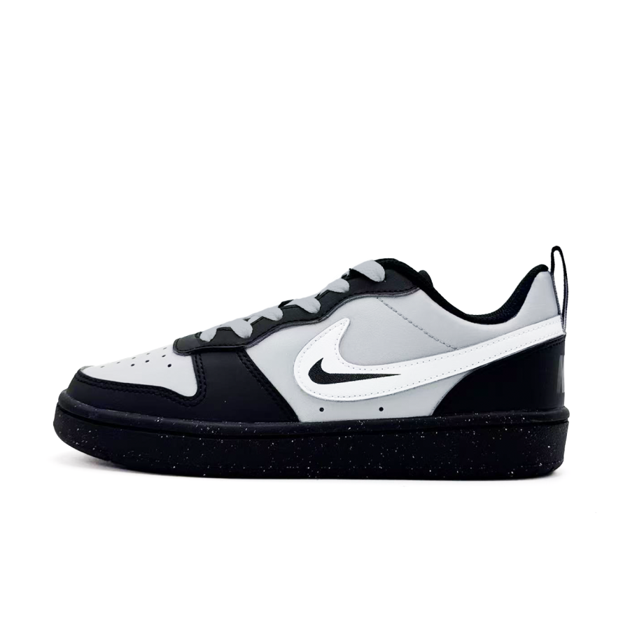 Nike Nike Court Borough Black/Gray Dual Hook Synthetic Leather Cushioning, Balance, Breathable, Waterproof, Slip Resistant
