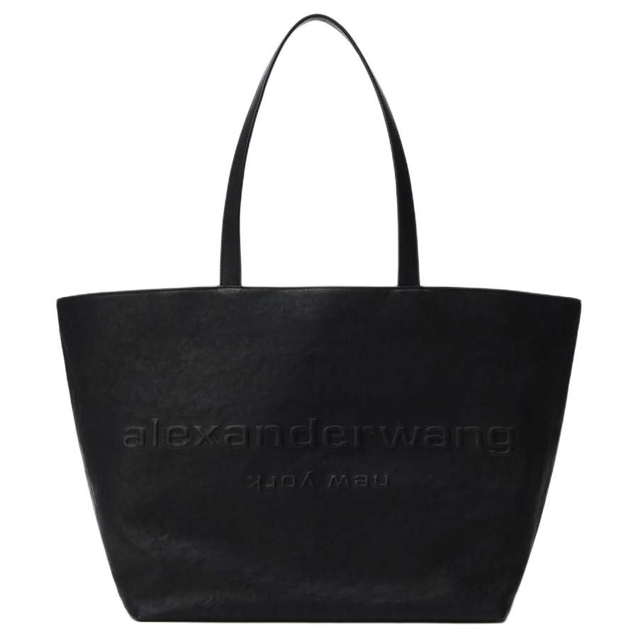 Alexander Wang Calfskin Shoulder Bag Unisex Black