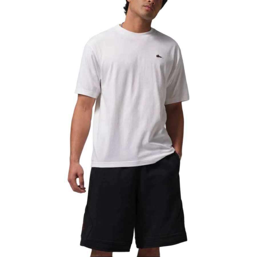 Jordan Jordan T Shirts Men's White Crew Neck Straight Fit