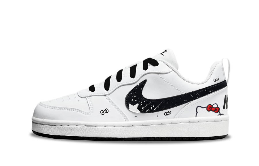 Nike Nike Court Borough Cool Sweet Meow Steps Synthetic Leather Balance Abrasion Resistant Breathable Slip Resistant