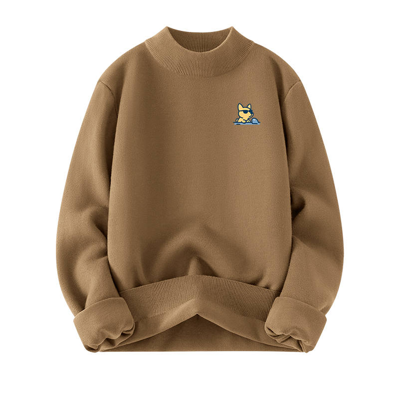 Tonlion Sweaters Unisex Half Turtleneck Moderate A Line
