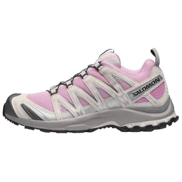SALOMON x Atoms Pink XA PRO 3D Breathable Low top Outdoor Shoes Unisex Pink Gray