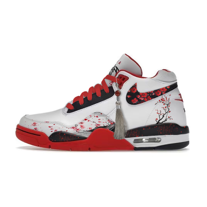 Nike Nike Flight Legacy High top Vintage Basketball Shoes Men's Red White