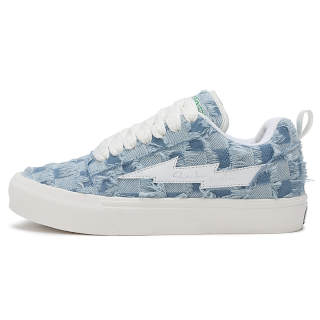 FZFA Lightning Storm Fabric Versatile Low top Skateboard Shoes Unisex