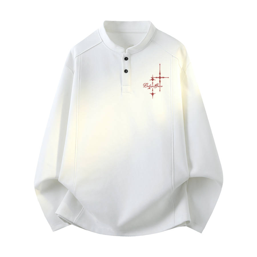 PAL ONGACO T Shirts Unisex Henry Collar Moderate Straight Fit