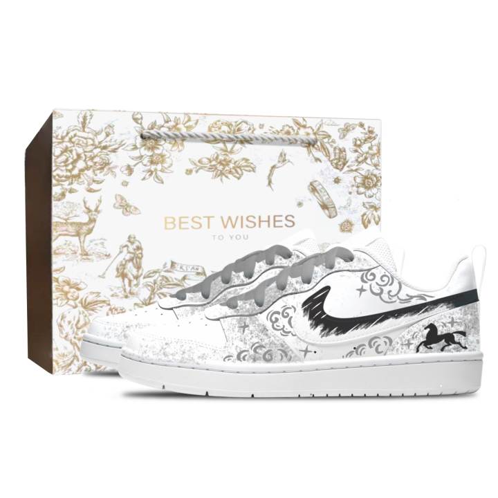 Nike Nike Court Borough Leather Low top Kids' Skateboarding Shoes Unisex