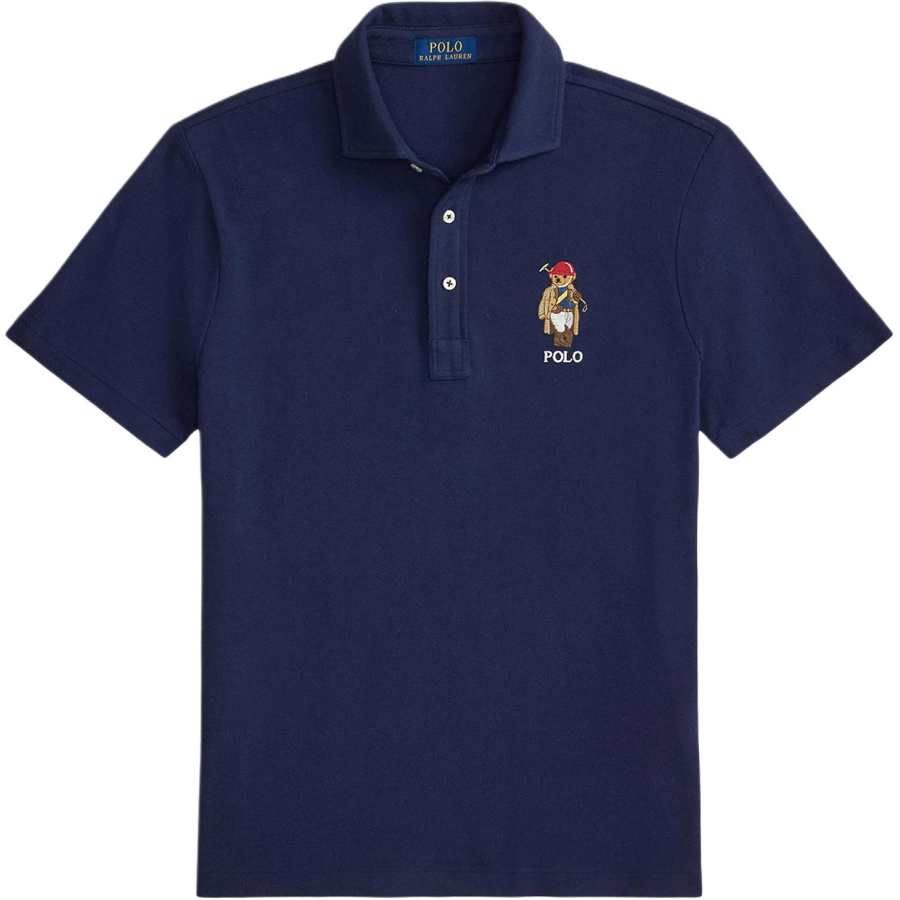 Polo Ralph Lauren Polo Bear Polo Shirt Custom Slim Fit Men's Dark Blue