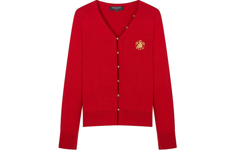 Teenie Weenie Knitwear Women's V Neck Moderate Cardigan