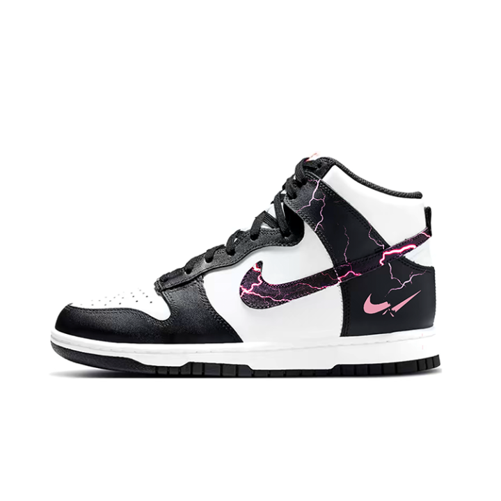 Nike Nike Dunk High Crimson Lightning, Goth Style Fashion Trend Wear resistant And Lightweight High top Skateboard Shoes