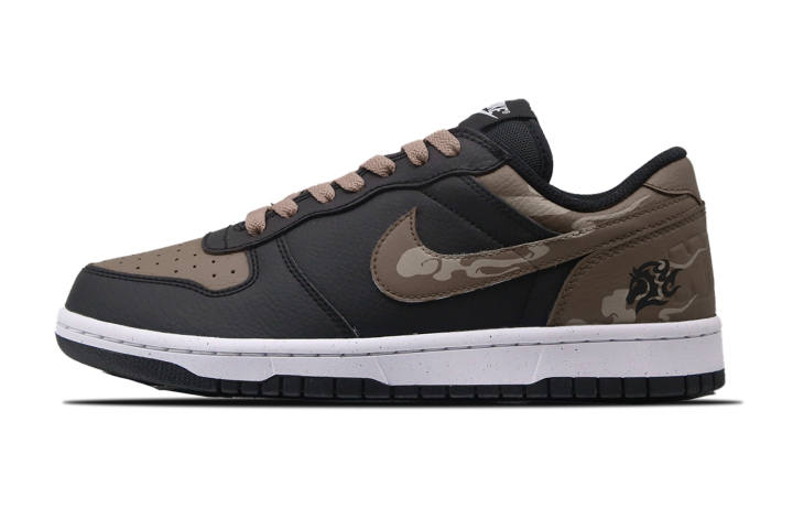 Nike Nike Big LOW Mountain Forest Colt Leather Abrasion Resistant Slip Resistant Low top Skateboard Shoes Men's Black Brown