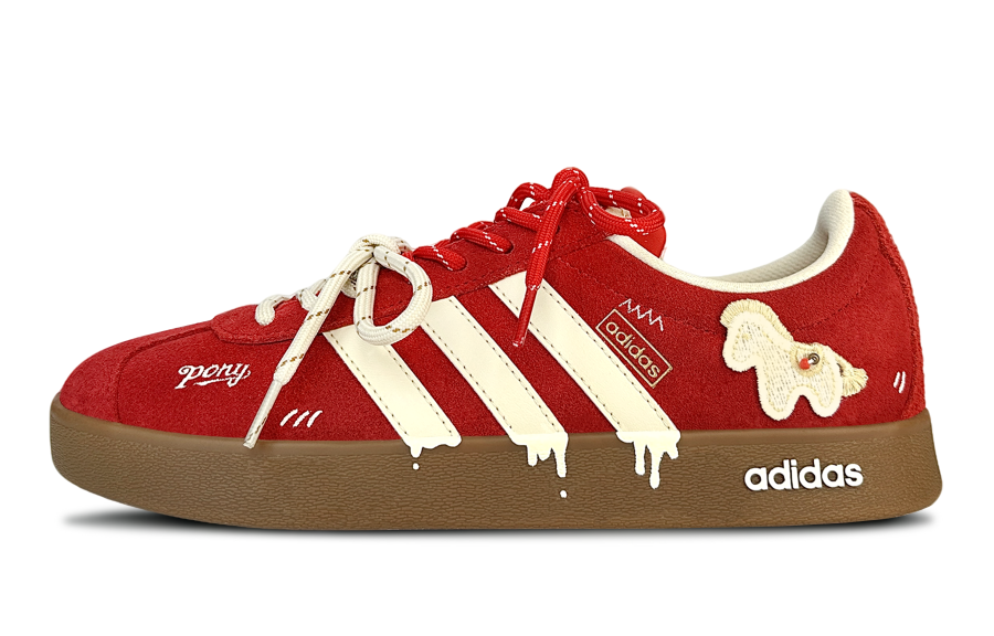 Adidas Adidas Vl Court Classic Sweet Fun Pony, Horse Year CNY Limited, Spring Festival Blessing, Playful Low top