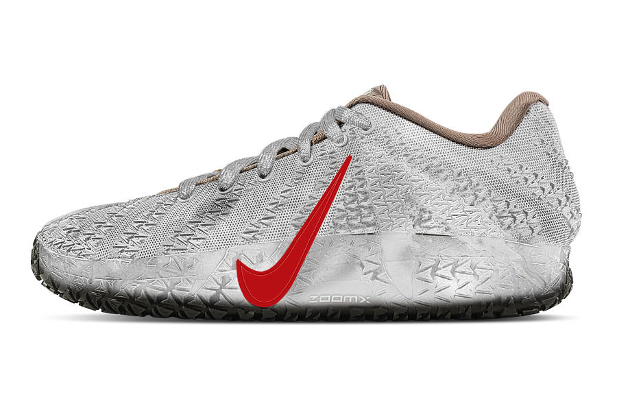 Nike Nike Ja Morant 3 Year Of The Horse Abrasion Resistant Low top Basketball Shoes Men's Silver Gray