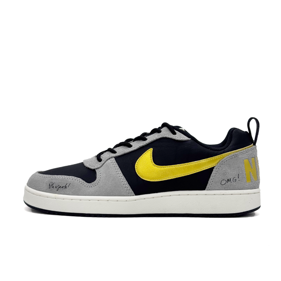 Nike Nike Court Borough OH YEAH! Suede Letter Slip Resistant Slip Resistant Low top Skateboard Shoes Men's Classic Gray