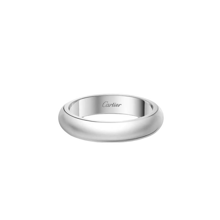 CARTIER 1895 Series Platinum Rings Unisex