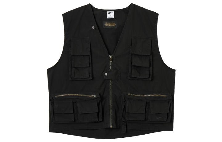 Nike Nike Vests Men's Black V Neck Moderate Other