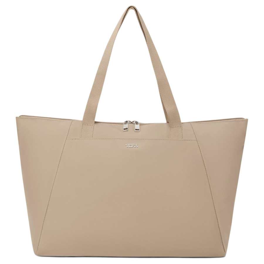TUMI Voyageur Nylon Tote Bag, Shoulder Bag Medium Women's Oat