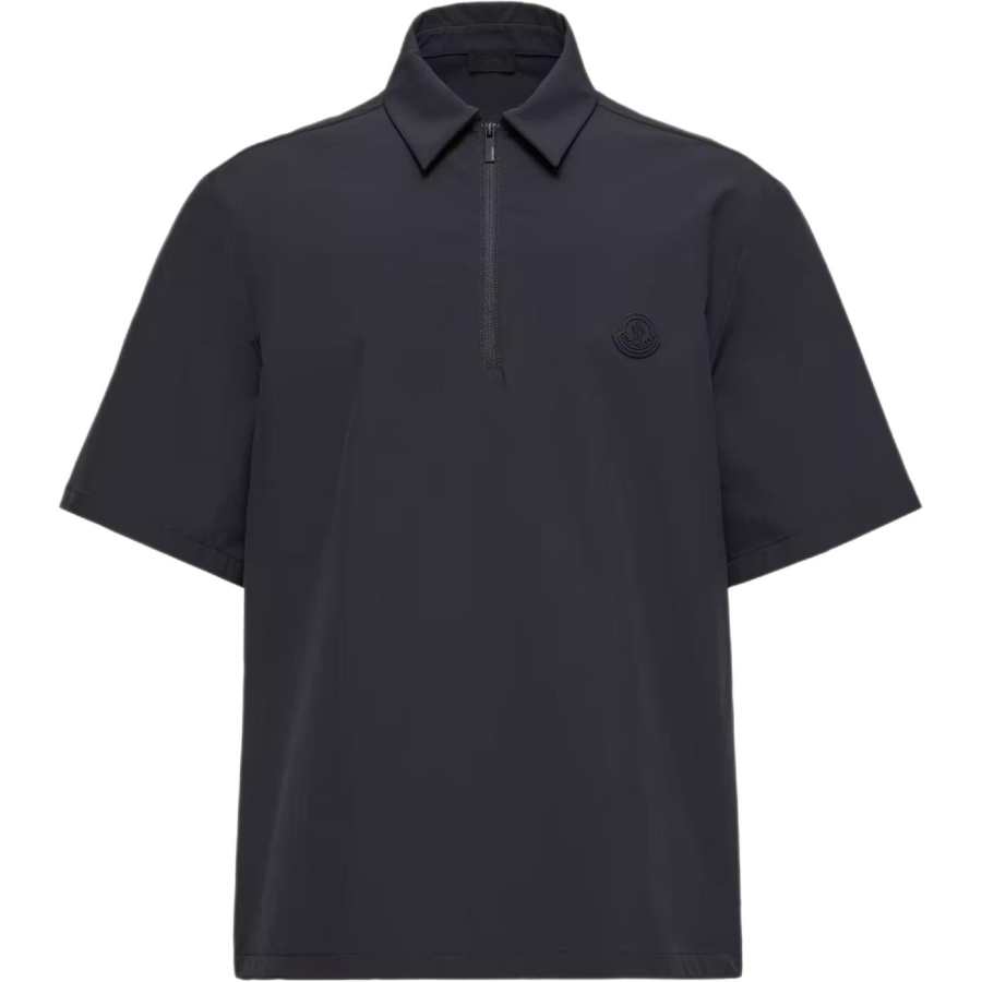 Moncler Moncler Logo Patch Short-Sleeve Polo Shirt