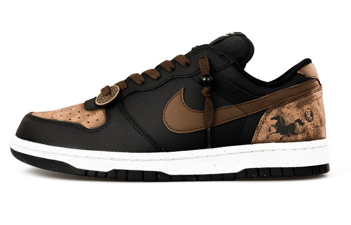 Nike Nike Big Low top Skateboard Shoes Men's Black Brown