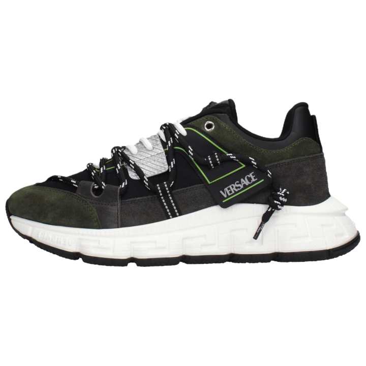 VERSACE VERSACE Low top Casual Shoes 4.5cm Men's Gray