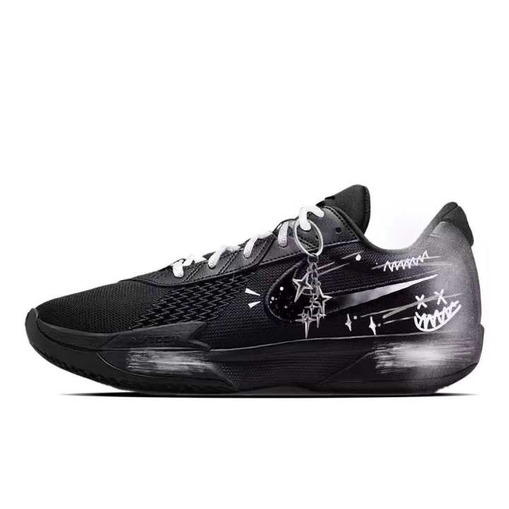 Nike Nike Air Zoom G.T. Cut Academy Slip Resistant Abrasion Resistant Low top Basketball Shoes Men's Black White