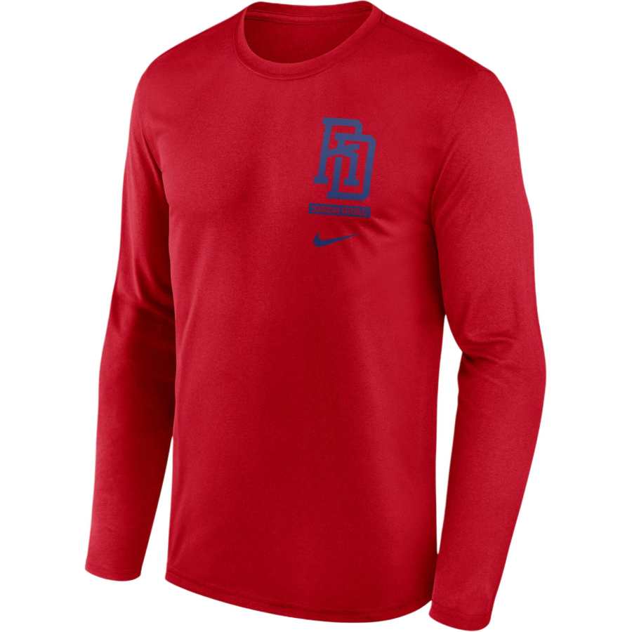 Nike Nike Puerto Rico National Baseball Team 2026 World Baseball Classic 2-Hit Legend Men's Nike Dri-FIT Long-Sleeve T-Shirt
