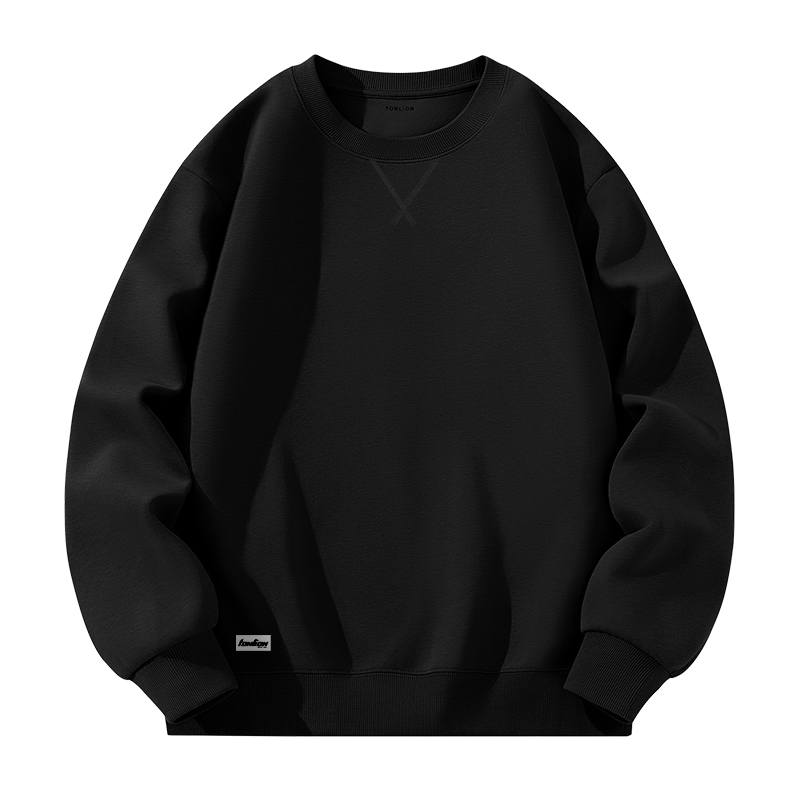 Tonlion Sweatshirts Unisex Crew Neck Moderate Regular