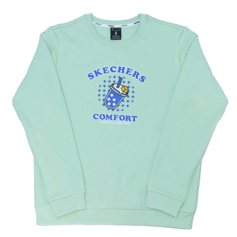 Skechers Sweatshirt Women's Light Grass Green
