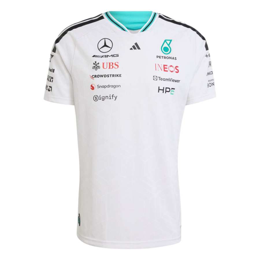 Adidas Adidas MERCEDES AMG PETRONAS FORMULA 1 TEAM JERSEY AUTHENTIC Quick Dry T Shirts Men's