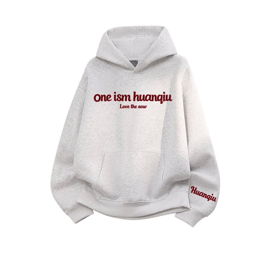 HUANQIU Sweatshirts Unisex Hooded Moderate Heavyweight