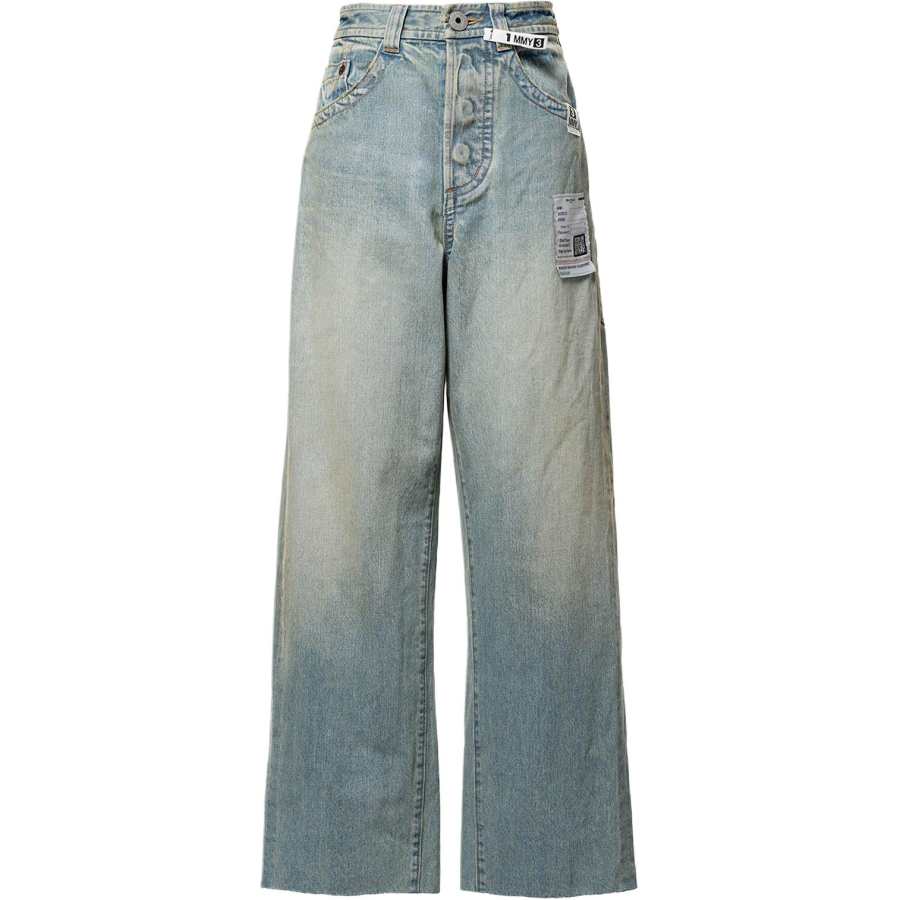 Maison Mihara Yasuhiro SS26 Amateur Sewn Like Wide Denim Pants Jeans Women's