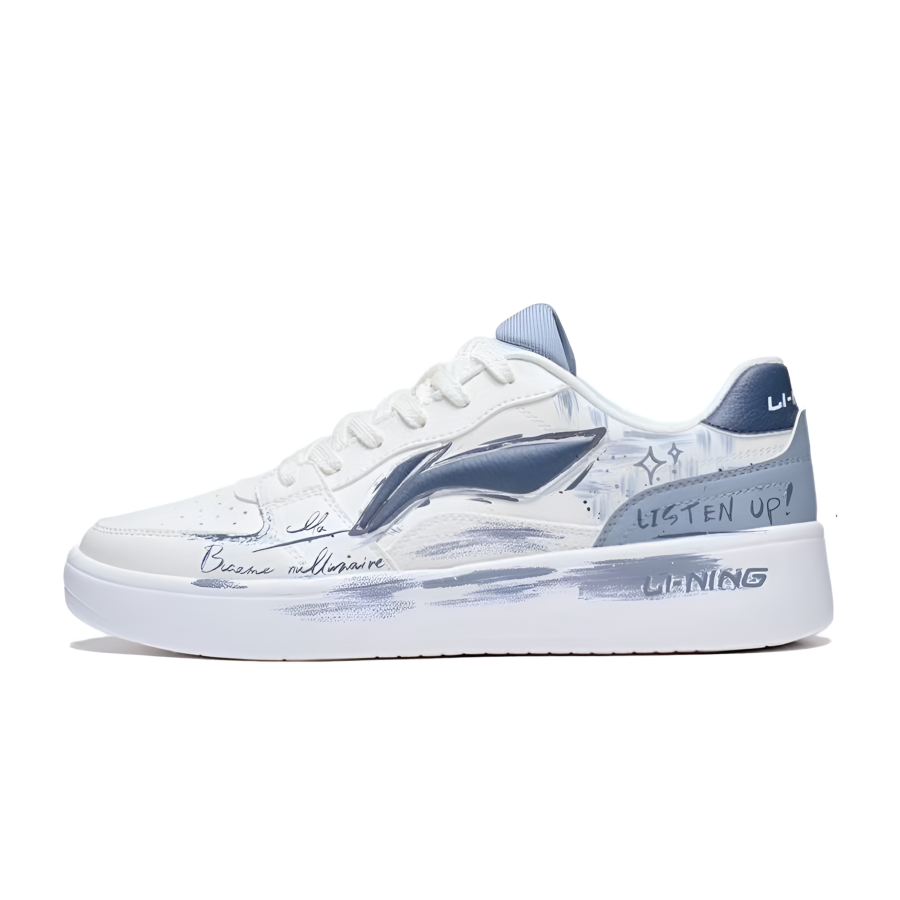 Li-Ning Li Ning Sycee Blue Island Coverage Abrasion Resistant Slip Resistant Wrapping, Wear Resistant And Non Slip Low top