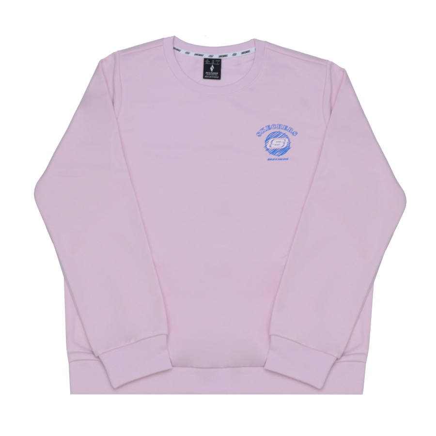 Skechers Sweatshirt Women's Gray Pink